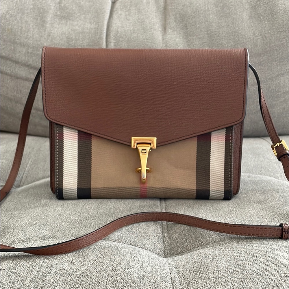 Burberry Brown and Tan Crossbody Bag